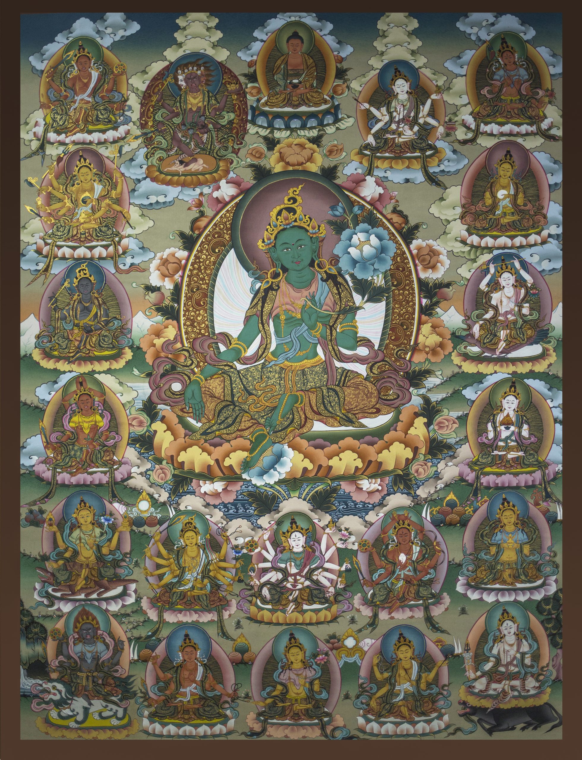 Twenty One Green Tara